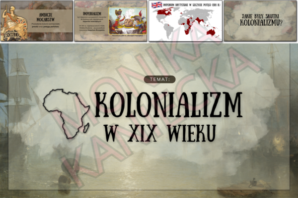 Kolonializm w XIX wieku - prezentacja historia klasa 7