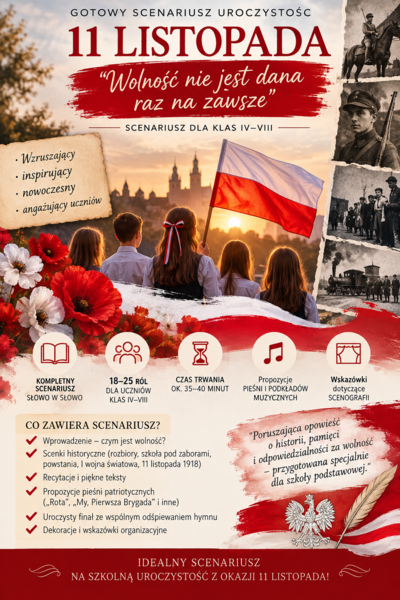 Scenariusz uroczystości - 11 listopada klasy 4-8