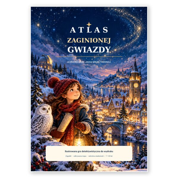 Atlas Zaginionej Gwiazdy — 24 zimowe misje, zagadki i składana mapa