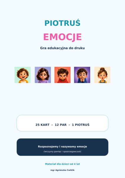 Gra Piotruś - bajkowe emocje