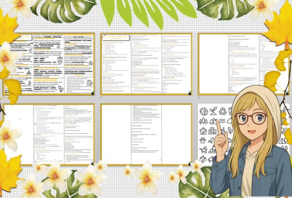 Sketchnotka/notatka - dla ucznia i przypomnienie dla nauczyciela w pdf. Temat "Co mogę zrobić dla przyrody?". Edukacja zdrowotna. Klasa 5.
