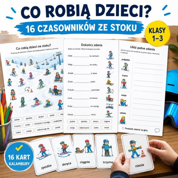 Co robią dzieci? – 16 czasowników ze stoku