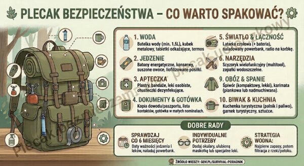 Plecak bezpieczeństwa_plecak ucieczkowy_prosta wersja