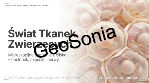 „Świat Tkanek Zwierzęcych: Mikroskopijna anatomia z bliska – nabłonek, mięśnie i nerwy” – Prezentacja Multimedialna (Biologia, Klasa 6)