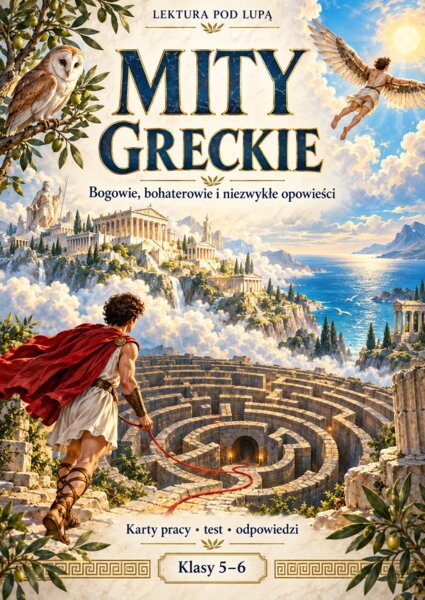 Mity greckie — karty pracy, test i odpowiedzi | klasy 5–6