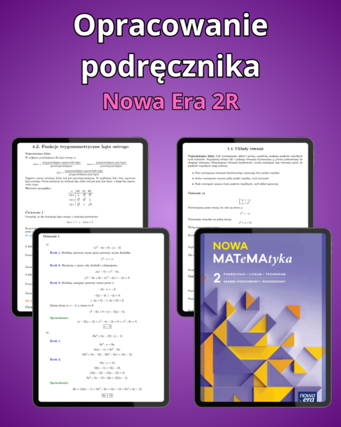 Opracowanie podręcznika Nowa Era 2R