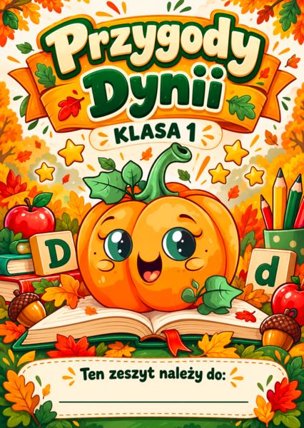 Przygody Dynii - literka D, liczenie 1-5, sylaby, głoski.