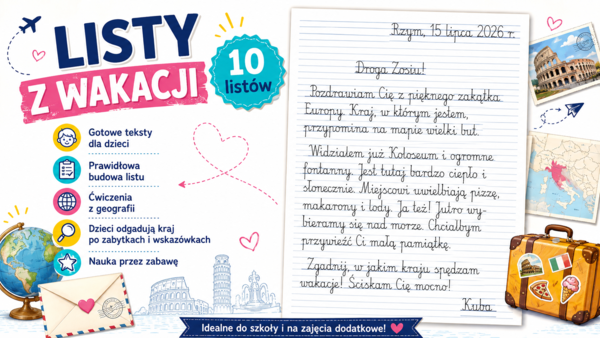 Listy z wakacji – 10 listów po śladzie z zagadkami geograficznymi