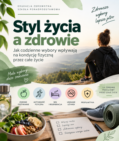 Styl życia a zdrowie – jak codzienne wybory wpływają na kondycję fizyczną przez całe życie / edukacja zdrowotna