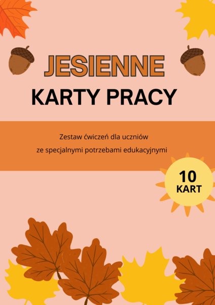 Karty pracy JESIEŃ specjalne potrzeby edukacyjne