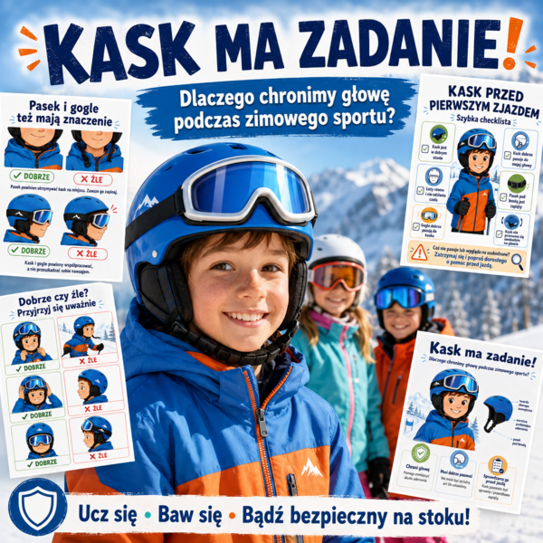 Kask ma zadanie — dlaczego chronimy głowę podczas zimowego sportu?