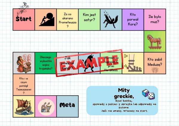 Gra planszowa, mity greckie, pdf
