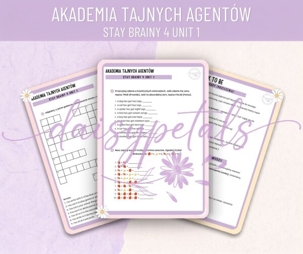 Megapaka Gamifikacyjna: Akademia Tajnych Agentów 🕵️‍♂️ (Stay Brainy 4, Unit 1) + KLUCZ