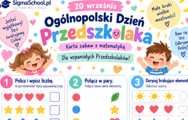 Karta zabaw z matematyką: Ogólnopolski Dzień Przedszkolaka