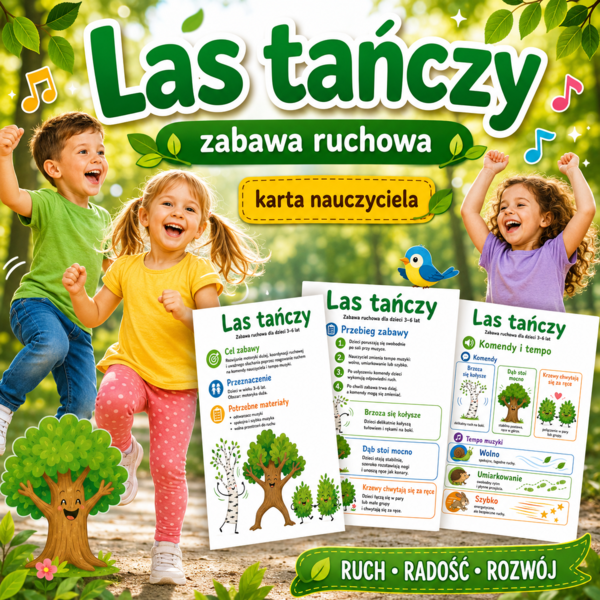 Las tańczy — zabawa ruchowa