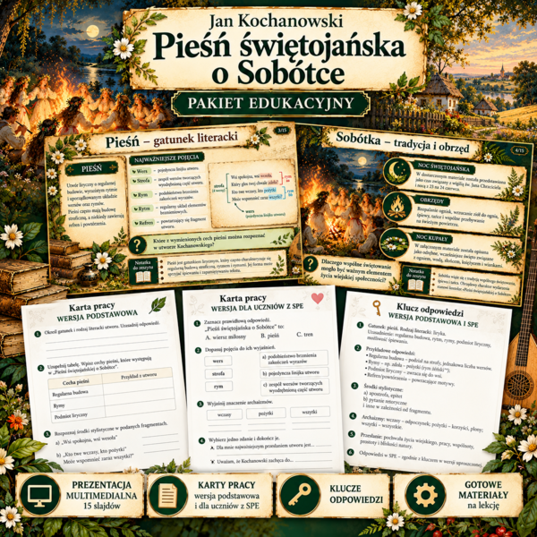 Jan Kochanowski Pieśń świętojańska o Sobótce