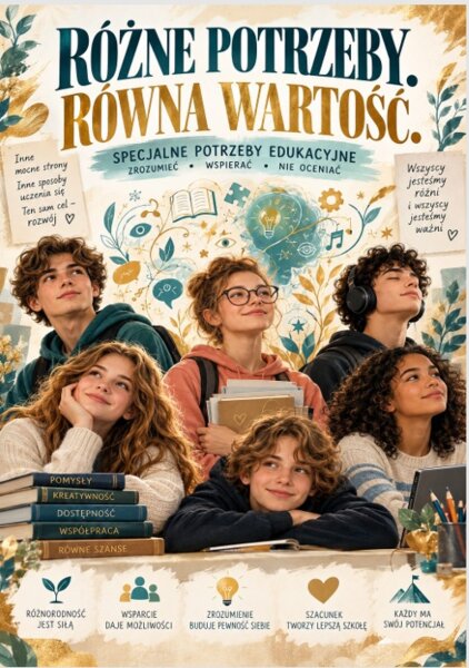 RÓŻNE POTRZEBY. RÓWNA WARTOŚĆ. - Gazetka edukacyjna o specjalnych potrzebach edukacyjnych