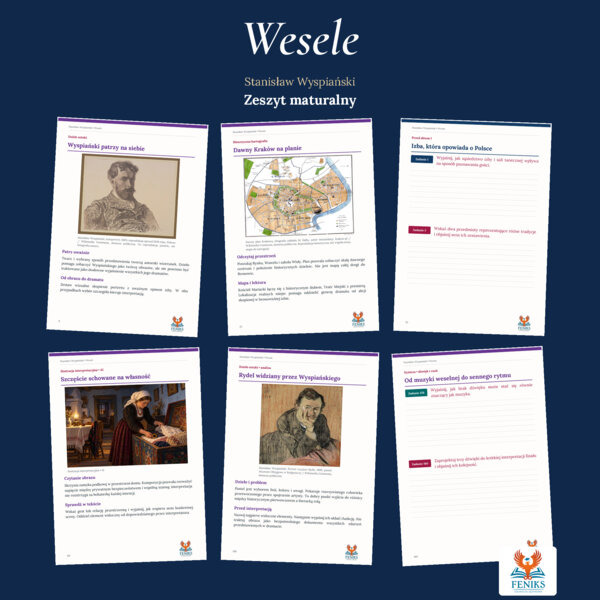 Wesele — Stanisław Wyspiański | Zeszyt maturalny: szczegółowe omówienie, 224 zadania i klucz odpowiedzi