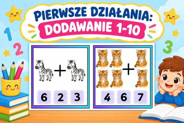 Pierwsze działania: DODAWANIE 1-10