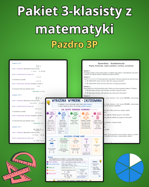 Pakiet 3-klasisty z matematyki - Pazdro 3P