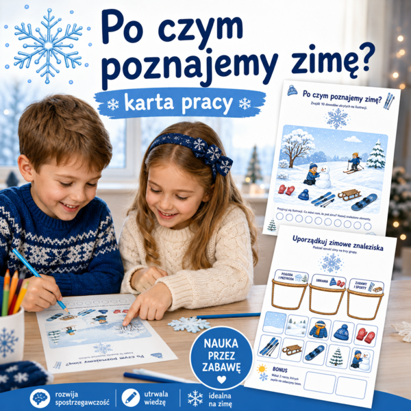Po czym poznajemy zimę? – 10 dowodów ukrytych na ilustracji