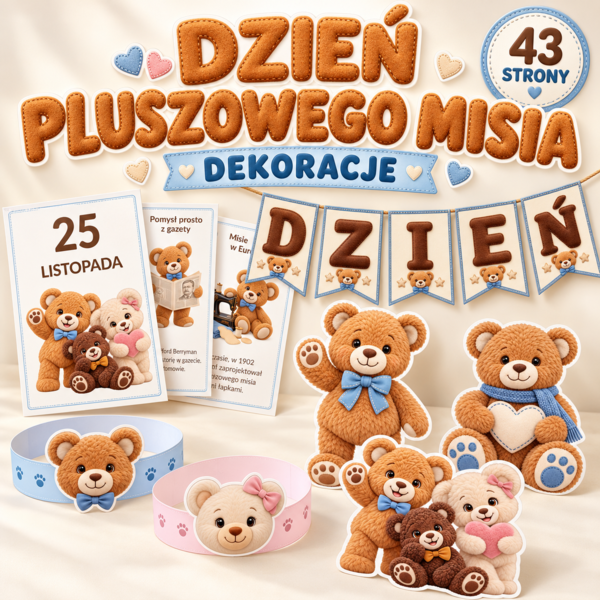 Dzień Pluszowego Misia - dekoracja