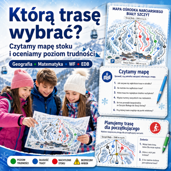 Którą trasę wybrać? — czytamy mapę stoku i oceniamy poziom trudności