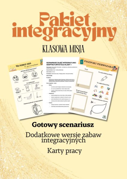 Pakiet Integracyjny na Start Roku (Scenariusz + Karty Pracy + Zabawy Ruchowe)