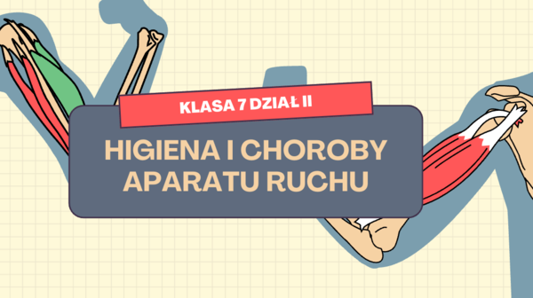 "Higiena i choroby aparatu ruchu" ciekawa lekcja biologii, klasa 7