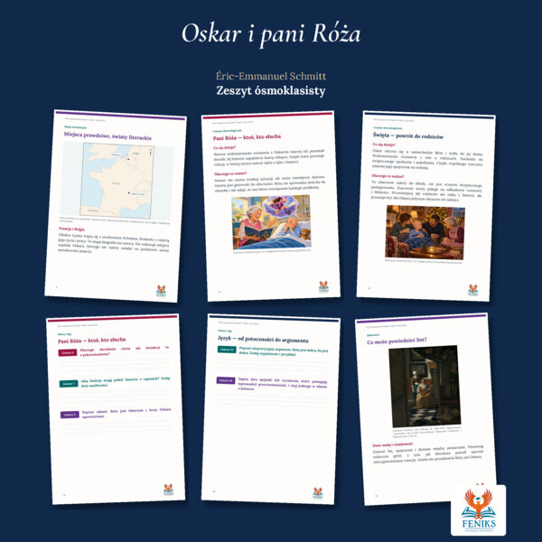 Oskar i pani Róża — Éric-Emmanuel Schmitt | Zeszyt ósmoklasisty: szczegółowe omówienie, 120 zadań i klucz odpowiedzi