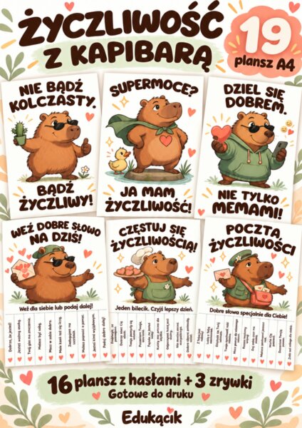 💚 Kapibara nie ocenia - kapibara docenia! 😄