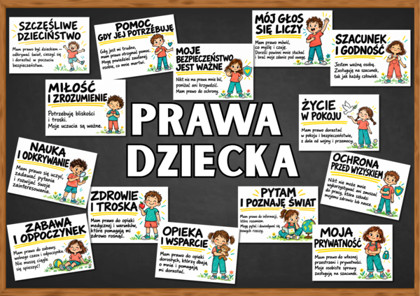 PRAWA DZIECKA - zestaw na gazetkę szkolną