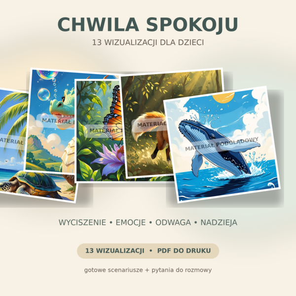 CHWILA SPOKOJU - 🌿 Wizualizacje dla dzieci - wyciszenie, emocje i wewnętrzna siła 🌿