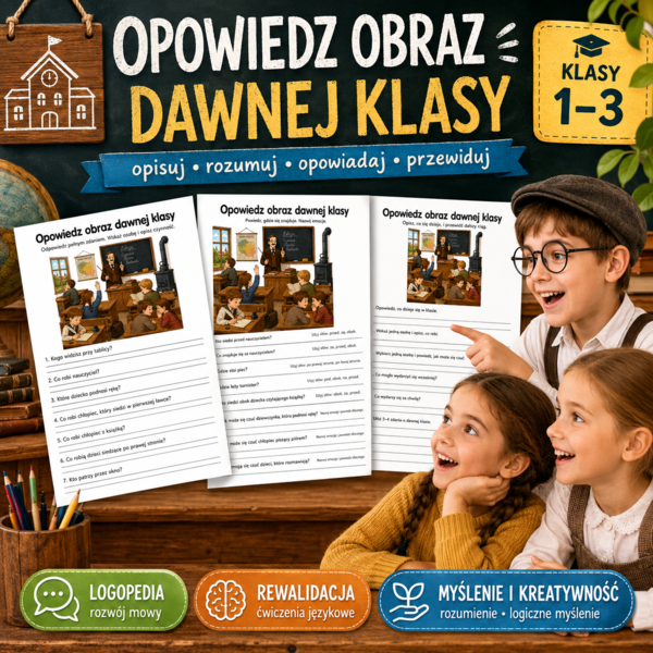 Opowiedz obraz dawnej klasy
