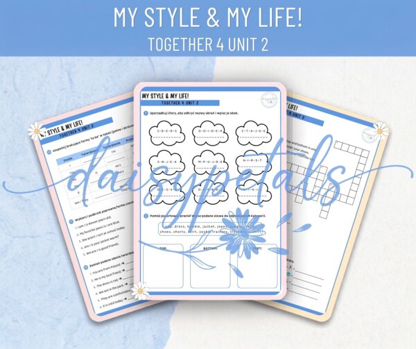 Karta Pracy: My Style & My Life (Together 4, Unit 2) + Klucz