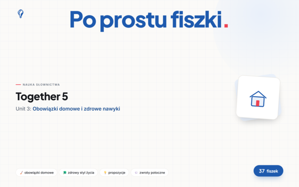 Fiszki do Unit 3 Together 5