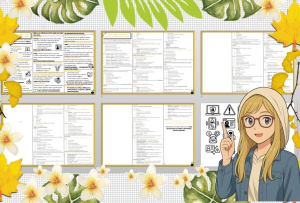 Sketchnotka/notatka dla ucznia i osobna notatka jako przypomnienie dla nauczyciela w pdf. Temat "Dlaczego Internet bywa niebezpieczny?". Edukacja zdrowotna. Klasa 4.