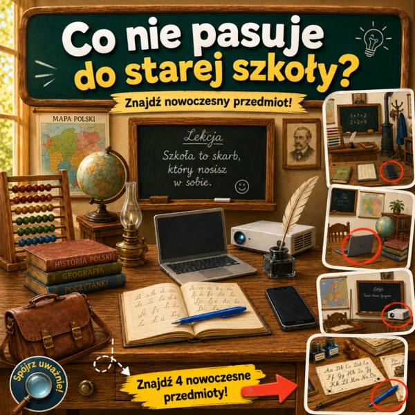 Co nie pasuje do starej szkoły?