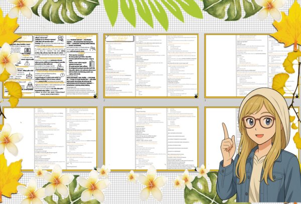 Sketchnotka/notatka - dla ucznia i przypomnienie dla nauczyciela w pdf. Temat "Jakie zachowania w sieci mogą być ryzykowne?". Edukacja zdrowotna. Klasa 7.