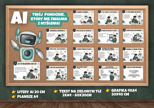 AI - TWÓJ POMOCNIK, KTÓRY NIE ZWALNIA Z MYŚLENIA - GAZETKA SZKOLNA