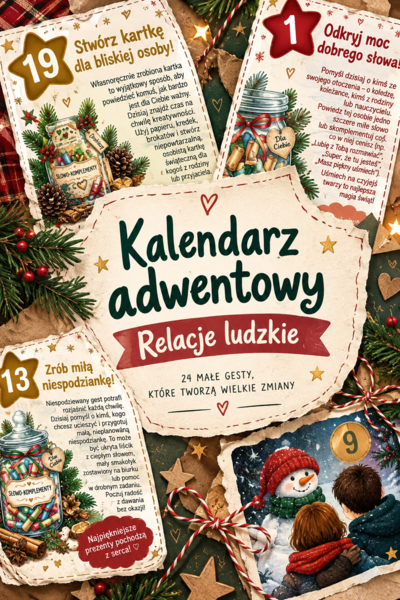 Kalendarz Adwentowy „Relacje ludzkie” – świąteczna gazetka, która zmienia atmosferę w szkole!