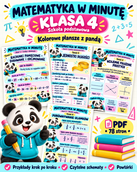 Matematyka w minutę - klasa 4