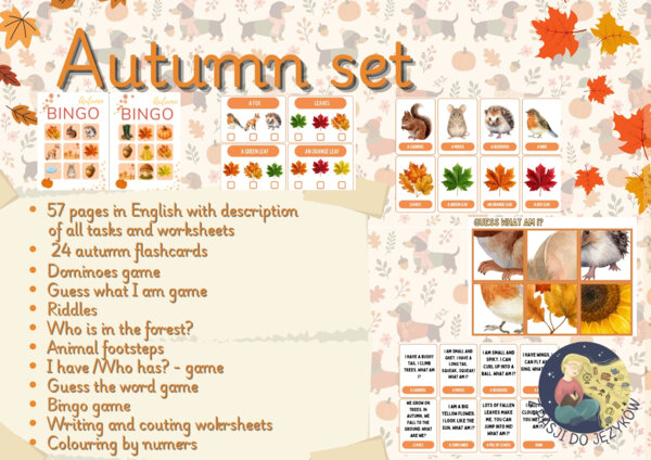 Hello Autumn! Jesienny pakiet do nauki angielskiego dla przedszkola i klas 1–3