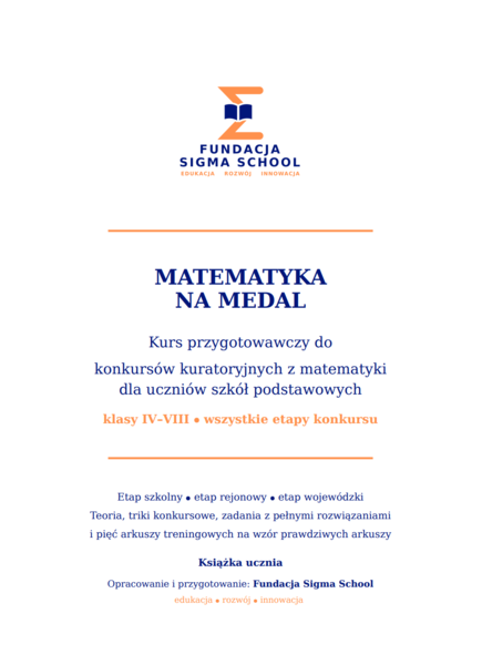 Kurs przygotowawczy do konkursów kuratoryjnych z matematyki – klasy 4-8 SP