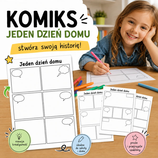 Komiks: Jeden dzień domu
