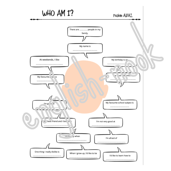Who am I? - karta pracy - poziom A1/A2