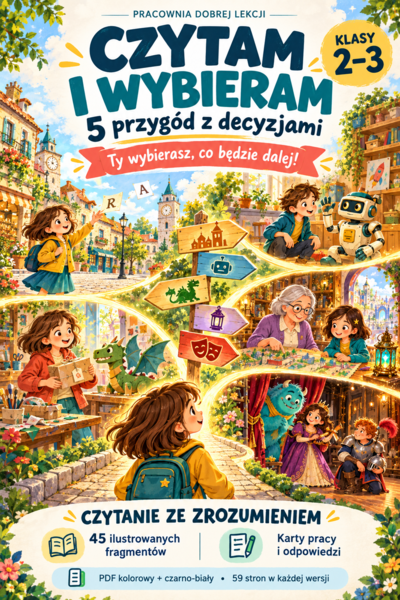 Czytam i wybieram. 5 przygód z decyzjami. Czytanie ze zrozumieniem dla klas 2–3