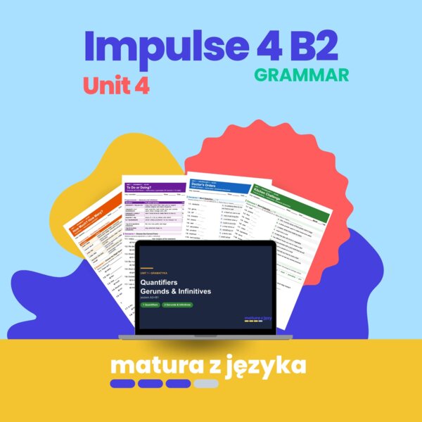 Impulse 4 Unit 4 – Relative clauses: zdania względne B2, defining, non-defining, reduced relative clauses, karta pracy z kluczem