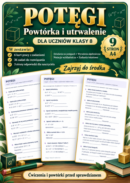 POTĘGI- klasa8