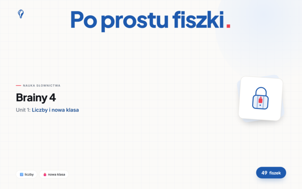 Fiszki do Unitu 1, Brainy 4